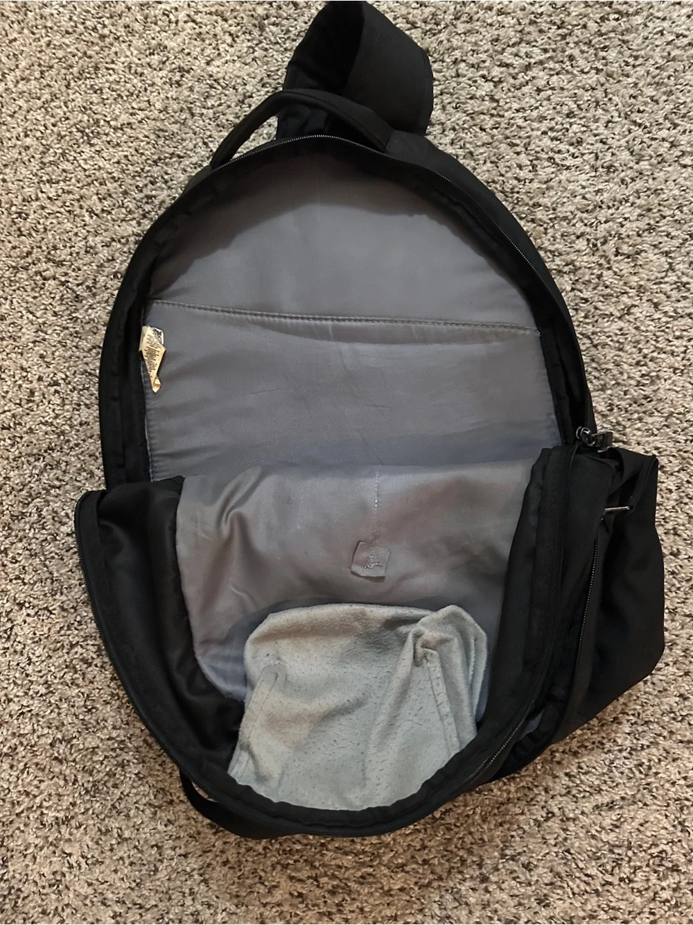 Under Armour Black Backpack with Storm Water-Resistant Front Panel